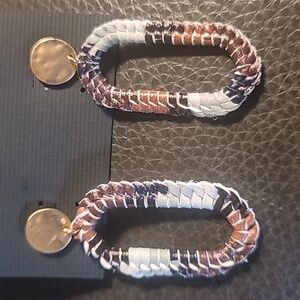 Laced Leather Earrings